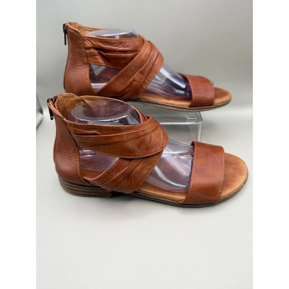 Miz Mooz Daphne Womens Brown Leather Sandal EU 40 US 9